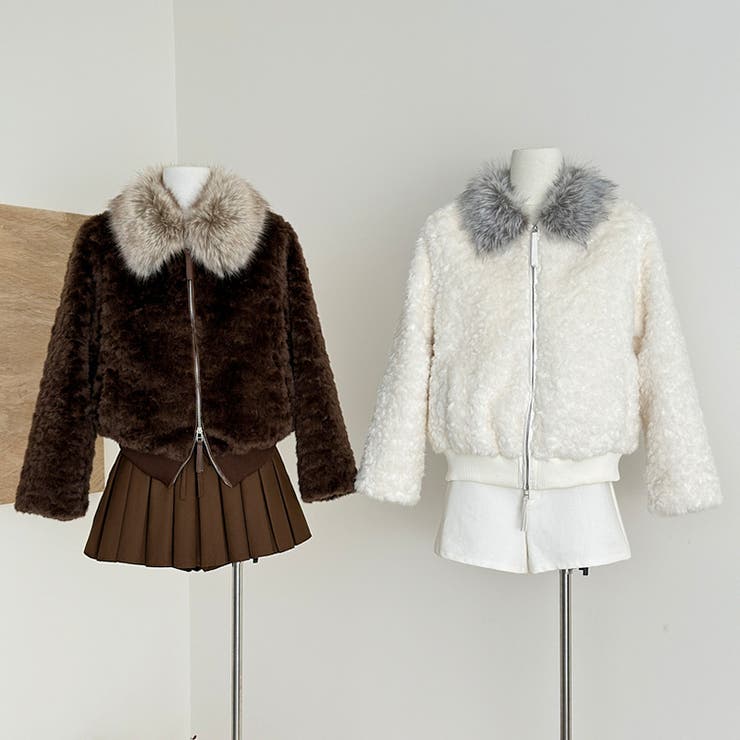 甘辛系ガールズ☆ボア襟ショートジャケット防寒 | 17kg | 詳細画像4 