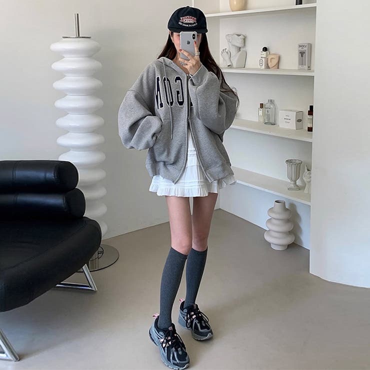 快適スタイルを実現☆ロゴジップパーカー 裏起毛あたたか | 17kg | 詳細画像8 