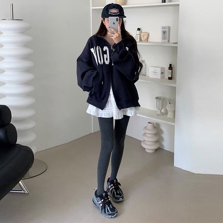 快適スタイルを実現☆ロゴジップパーカー 裏起毛あたたか | 17kg | 詳細画像12 