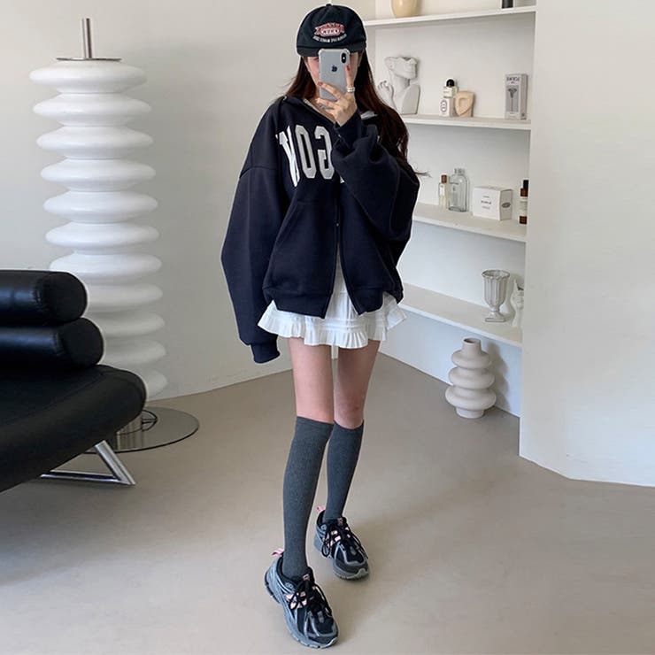 快適スタイルを実現☆ロゴジップパーカー 裏起毛あたたか | 17kg | 詳細画像13 