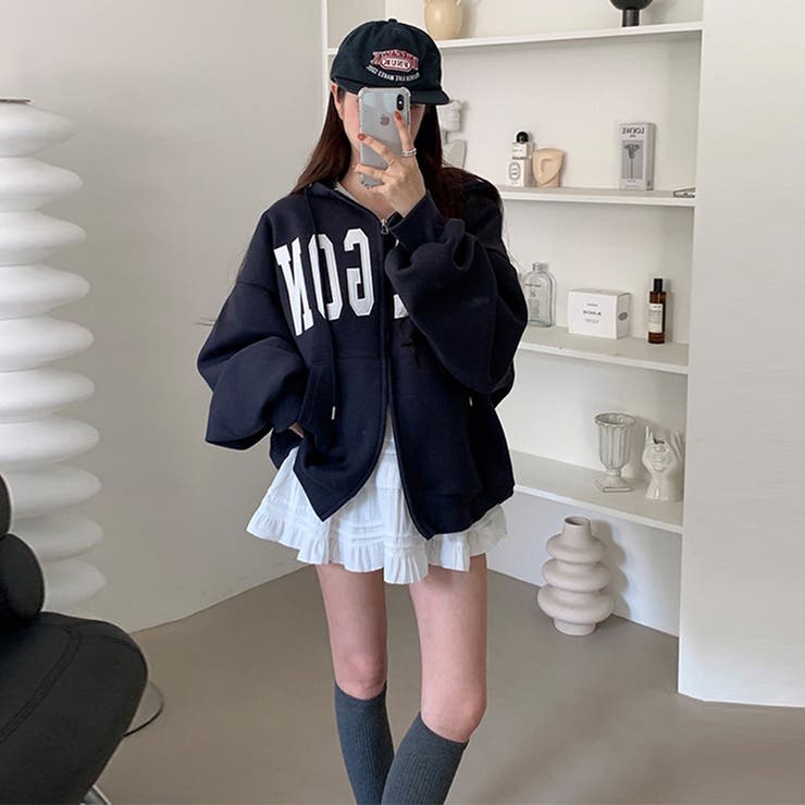 快適スタイルを実現☆ロゴジップパーカー 裏起毛あたたか | 17kg | 詳細画像16 