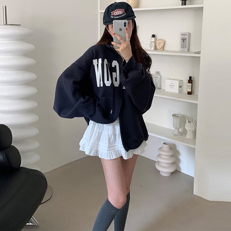 快適スタイルを実現☆ロゴジップパーカー 裏起毛あたたか | 17kg | 詳細画像17 