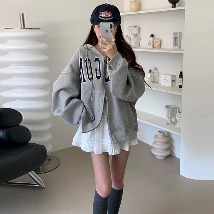 快適スタイルを実現☆ロゴジップパーカー 裏起毛あたたか | 17kg | 詳細画像25 