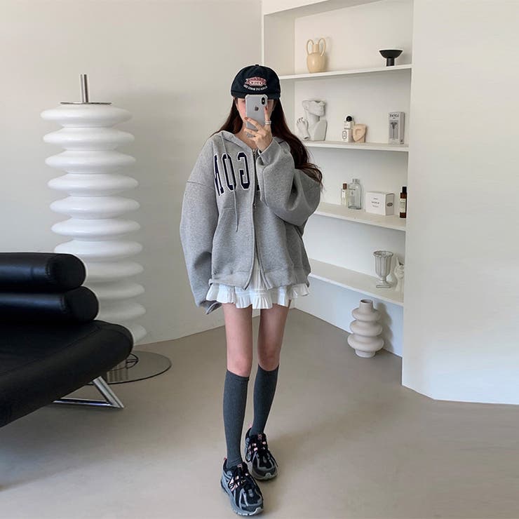 快適スタイルを実現☆ロゴジップパーカー 裏起毛あたたか | 17kg | 詳細画像33 