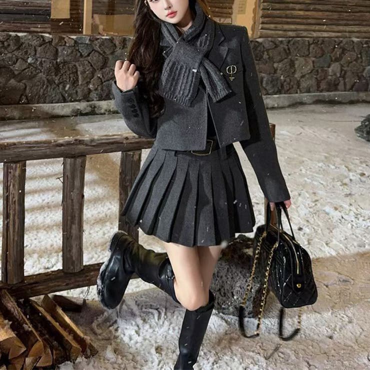 大人っぽく洗練された☆ツイード風ジャケット＋プリーツスカート | 17kg | 詳細画像5 