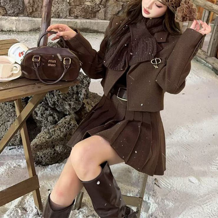 大人っぽく洗練された☆ツイード風ジャケット＋プリーツスカート | 17kg | 詳細画像6 