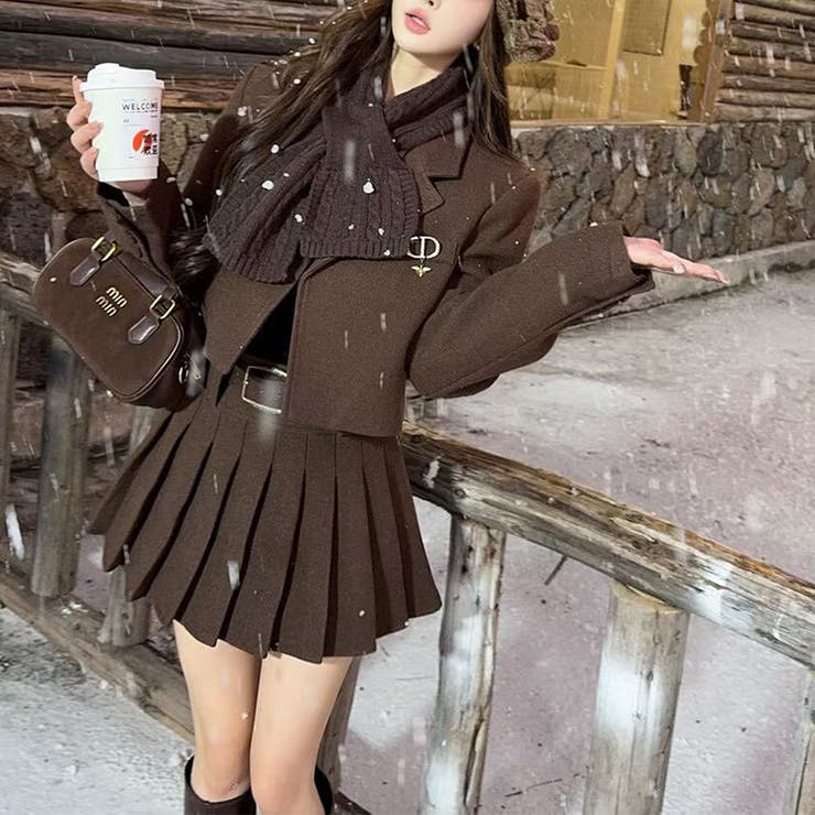 大人っぽく洗練された☆ツイード風ジャケット＋プリーツスカート | 17kg | 詳細画像7 
