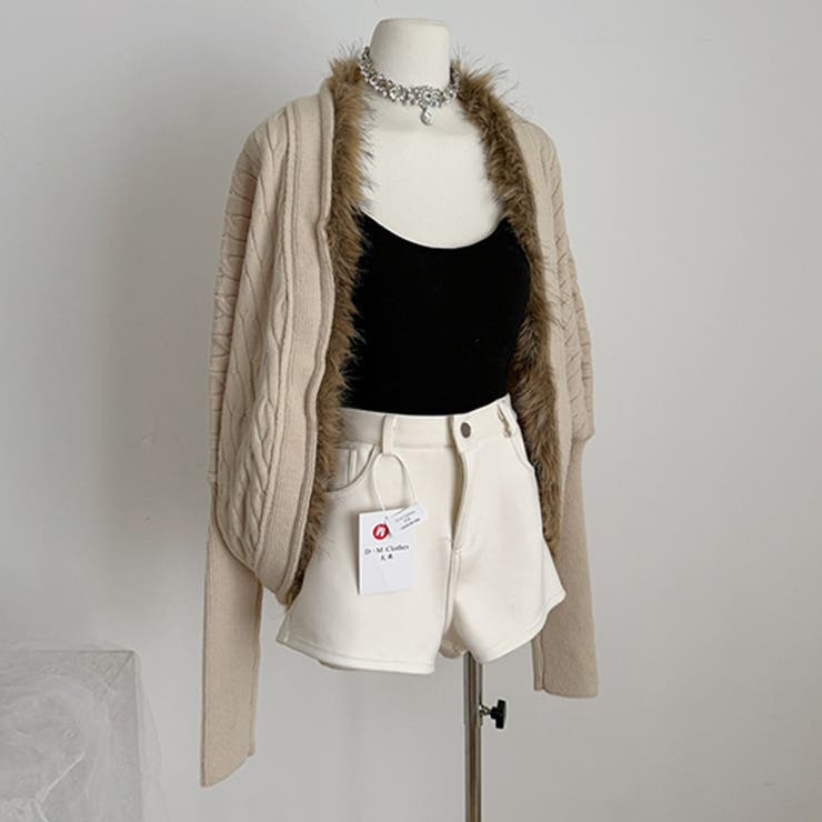 甘辛系ガールズ☆タヌキファー高級光沢ウールニットカーディガン | 17kg | 詳細画像7 