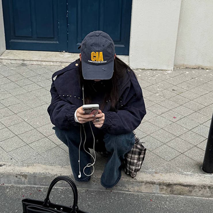 ユニセックス☆ストリート系レトロスエード調スタッズ付きフライトジャケット | 17kg | 詳細画像7 