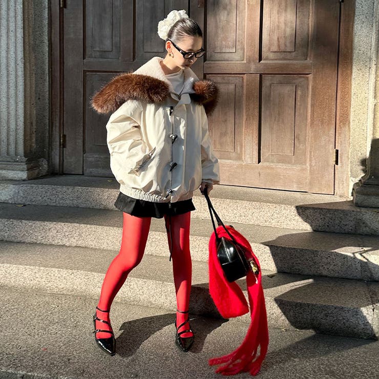 ユニセックス☆ストリート系厚手キルティング牛角ボタンファー付きパーカー | 17kg | 詳細画像11 