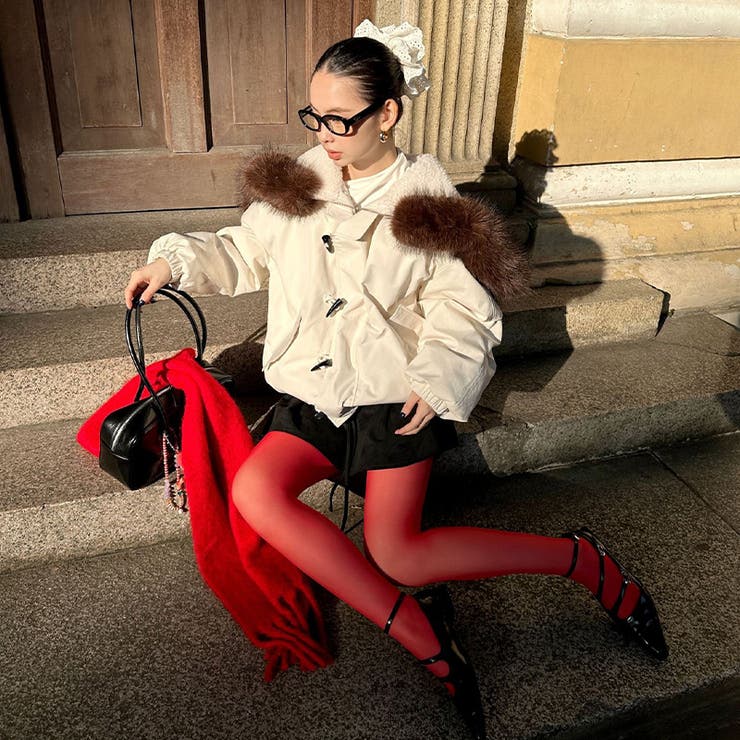 ユニセックス☆ストリート系厚手キルティング牛角ボタンファー付きパーカー | 17kg | 詳細画像4 