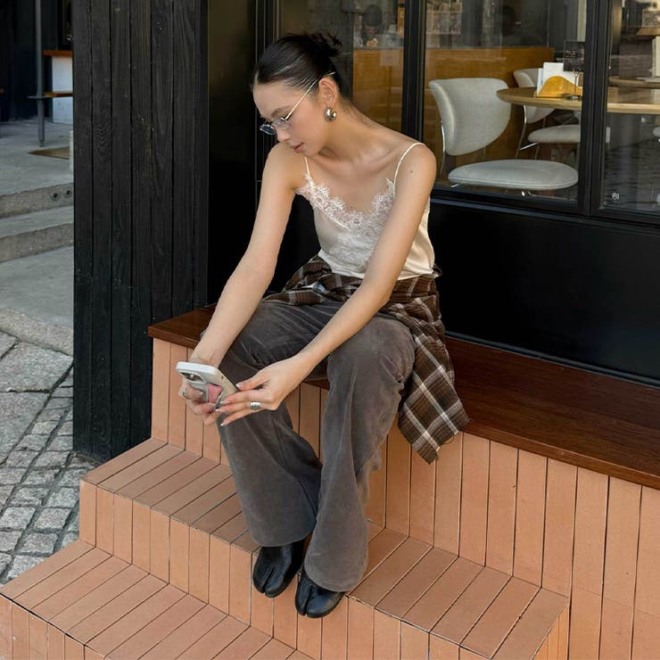 ユニセックス☆ストリート系レトロ配色ブラウン系起毛チェックシャツ | 17kg | 詳細画像16 