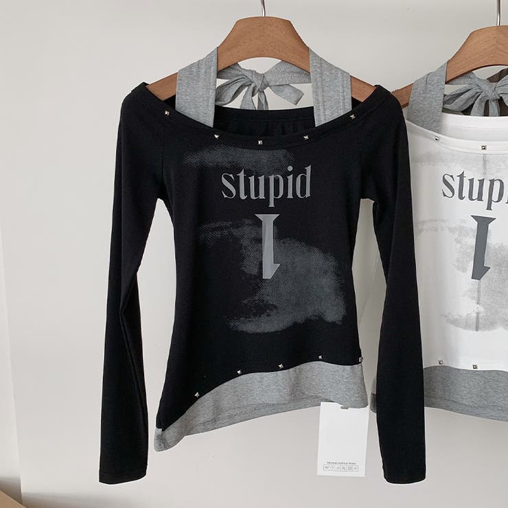 甘辛系ガールズ☆ホルターネックプリント入りトップス假2枚風 | 17kg | 詳細画像11 