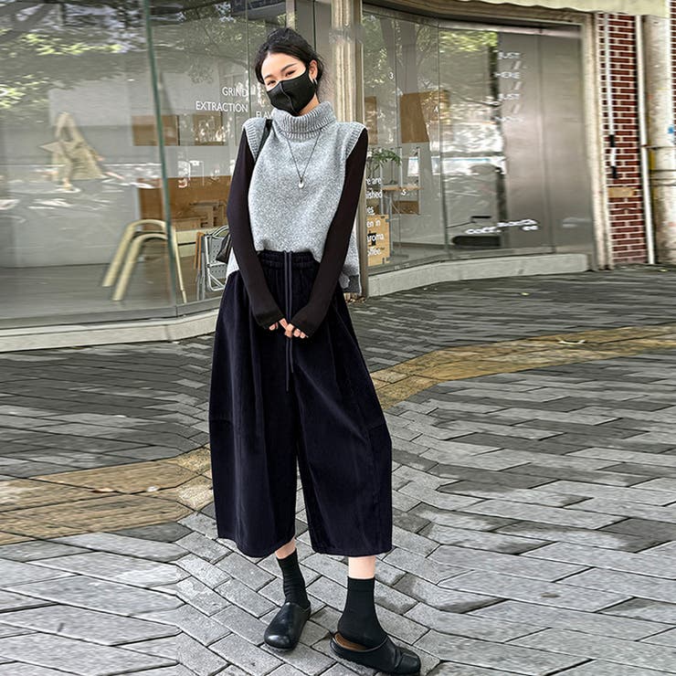 甘辛系ガールズ☆コーデュロイ七分丈パンツレトロオールドマネー風 | 17kg | 詳細画像12 