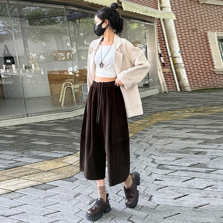 甘辛系ガールズ☆コーデュロイ七分丈パンツレトロオールドマネー風 | 17kg | 詳細画像17 