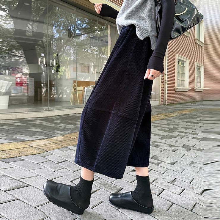 甘辛系ガールズ☆コーデュロイ七分丈パンツレトロオールドマネー風 | 17kg | 詳細画像5 