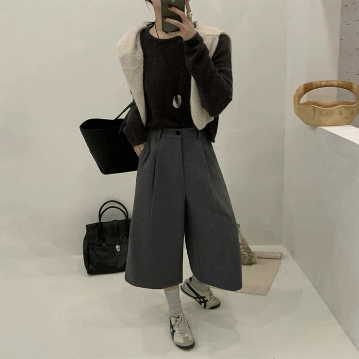 大人っぽく洗練された☆高見えシンプル七分丈パンツ | 17kg | 詳細画像2 