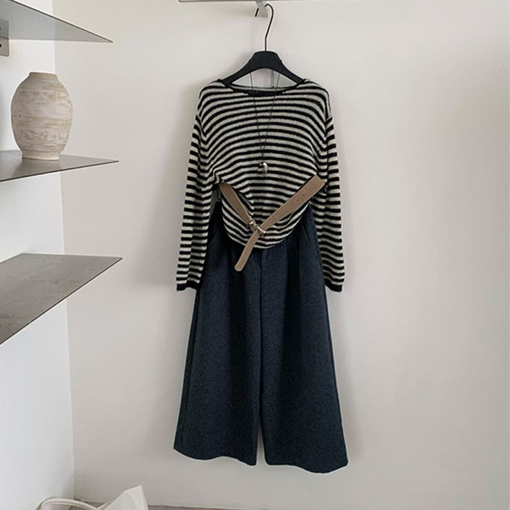 ネービー | 大人っぽく洗練された☆高見えシンプル七分丈パンツ | 17kg