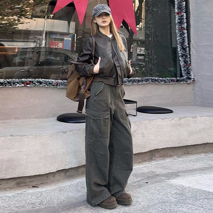 ユニセックス☆手作り色落ち加工ショート丈ライダースジャケットレザージャケット | 17kg | 詳細画像31 