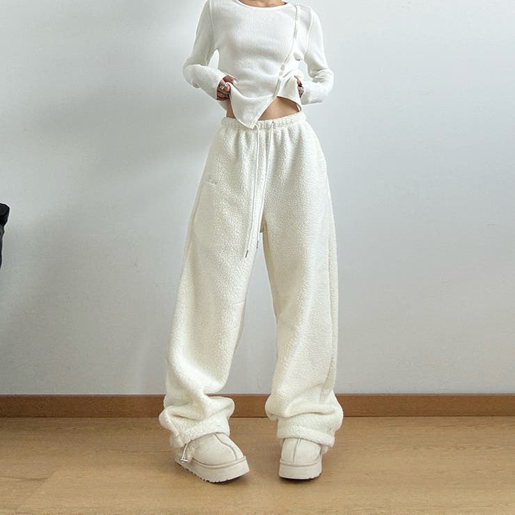 ユニセックス☆フリースパンツ裏起毛厚手 | 17kg | 詳細画像7 