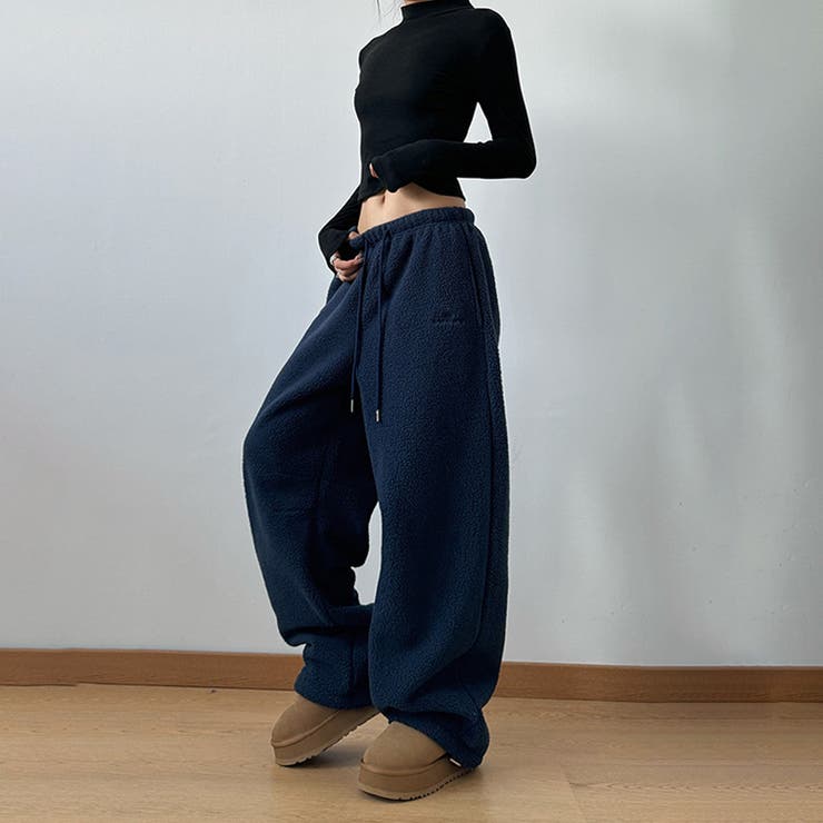 ユニセックス☆フリースパンツ裏起毛厚手 | 17kg | 詳細画像9 