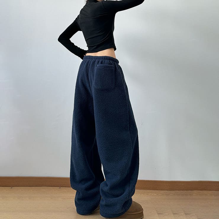 ユニセックス☆フリースパンツ裏起毛厚手 | 17kg | 詳細画像10 