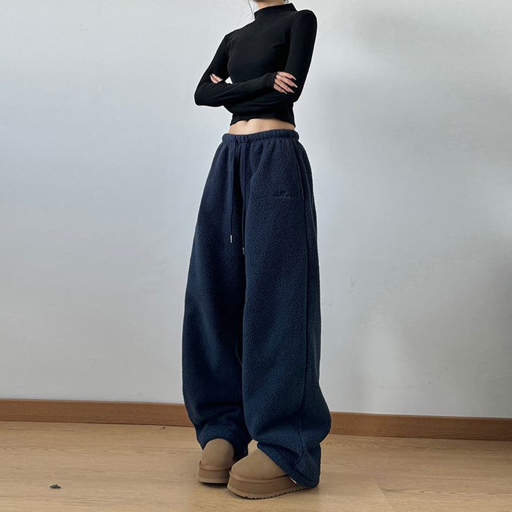 ユニセックス☆フリースパンツ裏起毛厚手 | 17kg | 詳細画像3 