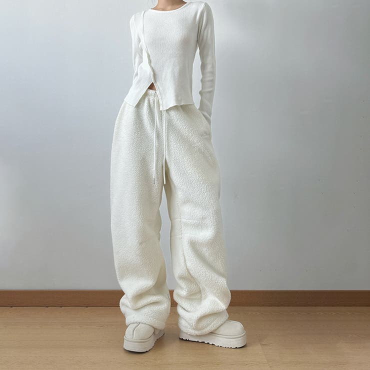 ユニセックス☆フリースパンツ裏起毛厚手 | 17kg | 詳細画像11 