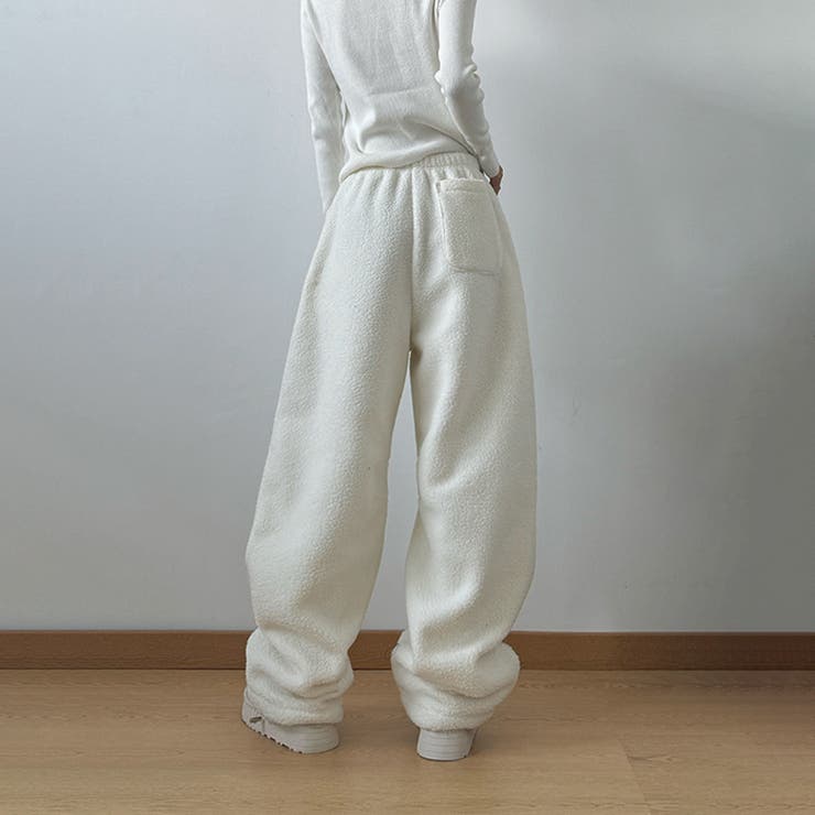 ユニセックス☆フリースパンツ裏起毛厚手 | 17kg | 詳細画像12 