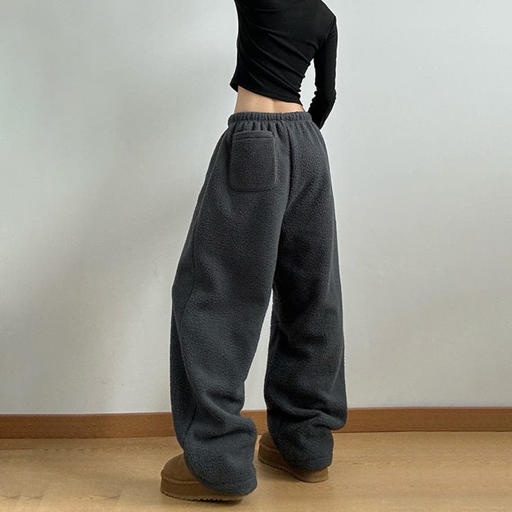 ユニセックス☆フリースパンツ裏起毛厚手 | 17kg | 詳細画像13 