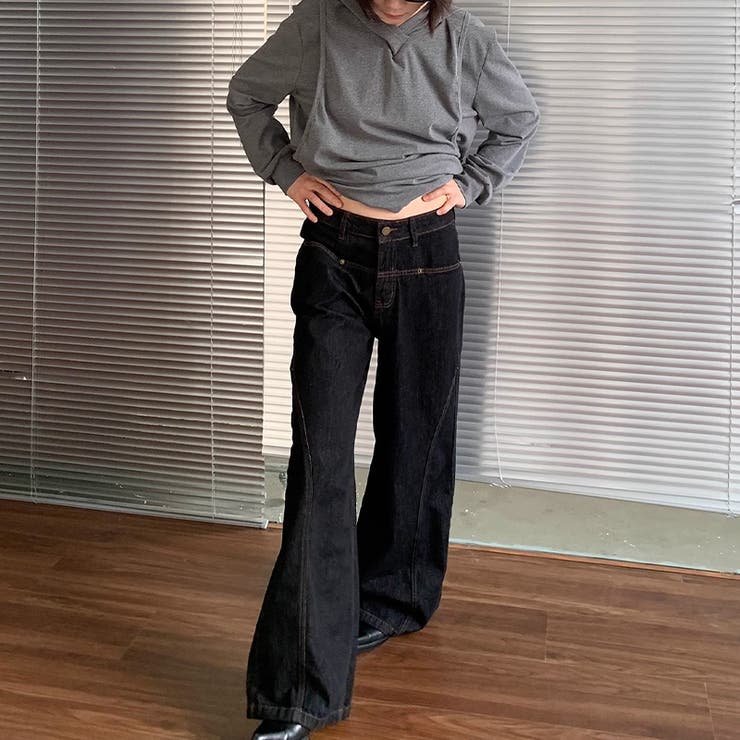 甘辛系ガールズ☆ストリートストレートデニムロングパンツ | 17kg | 詳細画像8 