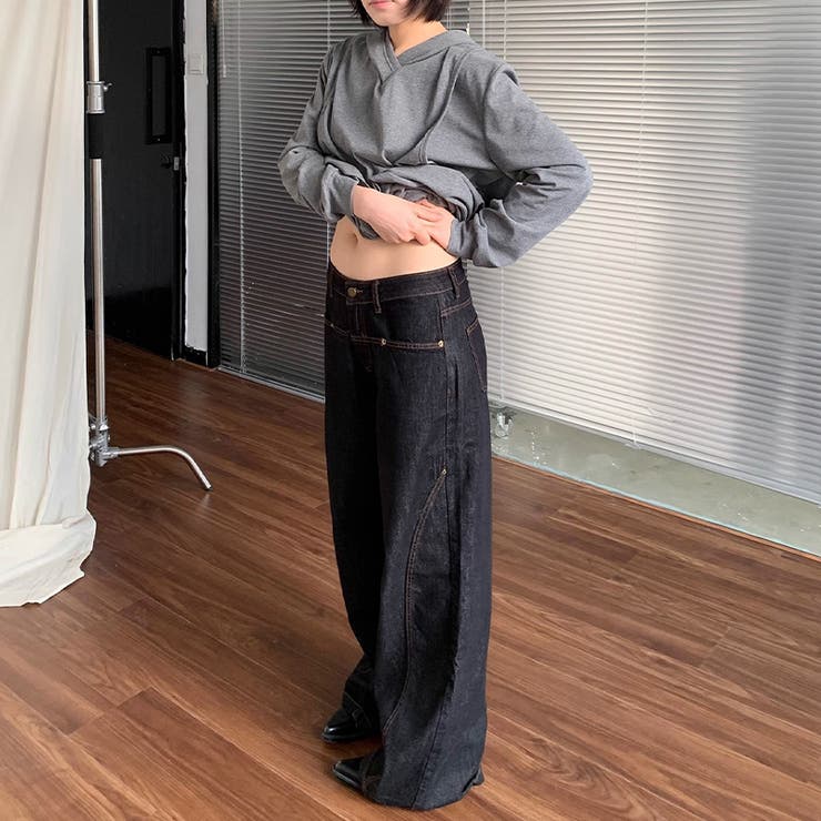 甘辛系ガールズ☆ストリートストレートデニムロングパンツ | 17kg | 詳細画像9 