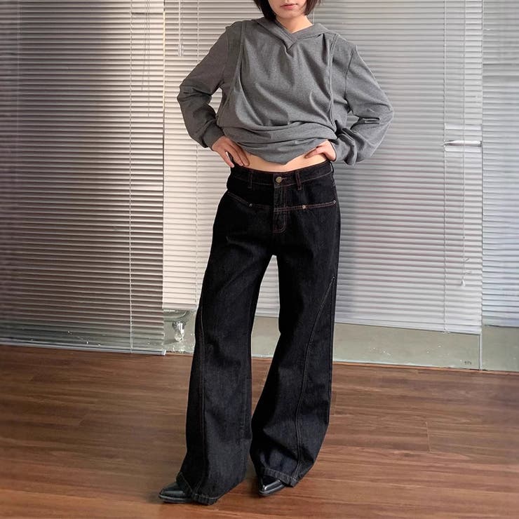 甘辛系ガールズ☆ストリートストレートデニムロングパンツ | 17kg | 詳細画像4 