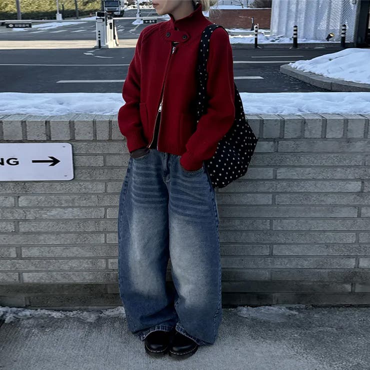 ユニセックス☆ヴィンテージ加工ワイドデニムパンツ | 17kg | 詳細画像56 