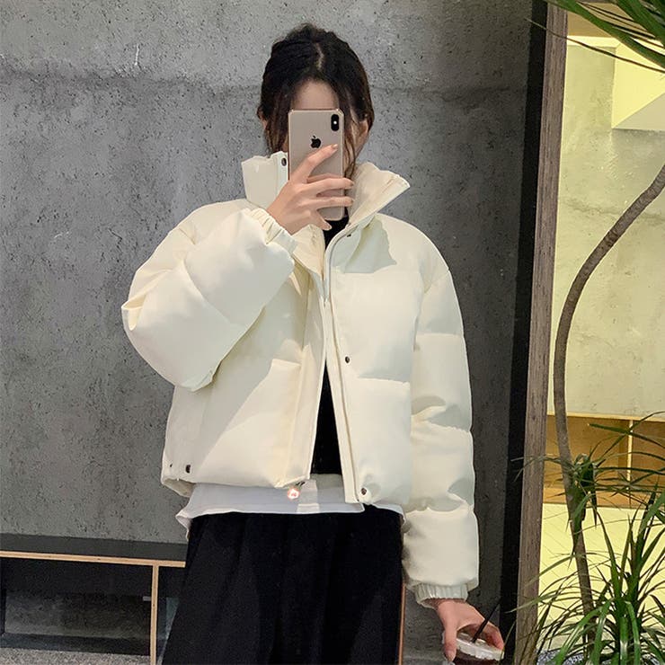 大人っぽく洗練された☆PUレザー中綿ジャケットショート丈アウター | 17kg | 詳細画像2 