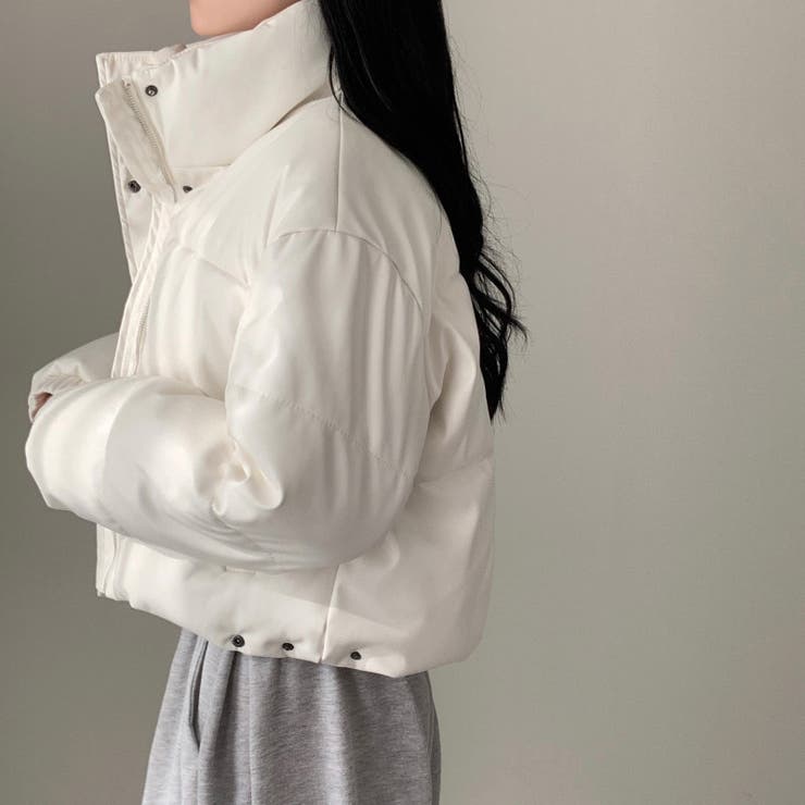 大人っぽく洗練された☆PUレザー中綿ジャケットショート丈アウター | 17kg | 詳細画像19 