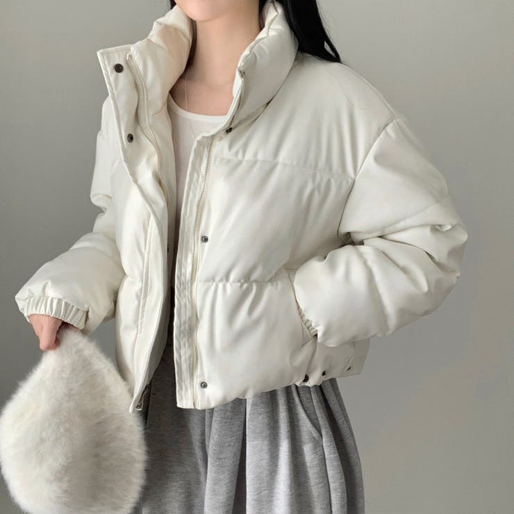 大人っぽく洗練された☆PUレザー中綿ジャケットショート丈アウター | 17kg | 詳細画像42 