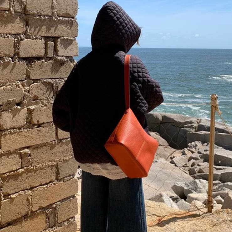 ミレニアル学園風☆軽量パフ菱形キルティングフード付き中綿ジャケット保温アウター | 17kg | 詳細画像20 