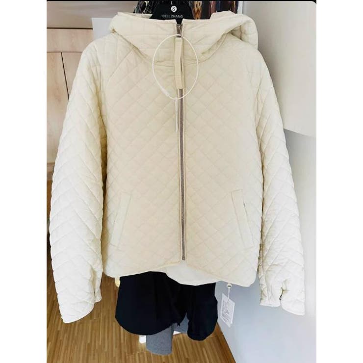 ミレニアル学園風☆軽量パフ菱形キルティングフード付き中綿ジャケット保温アウター | 17kg | 詳細画像44 