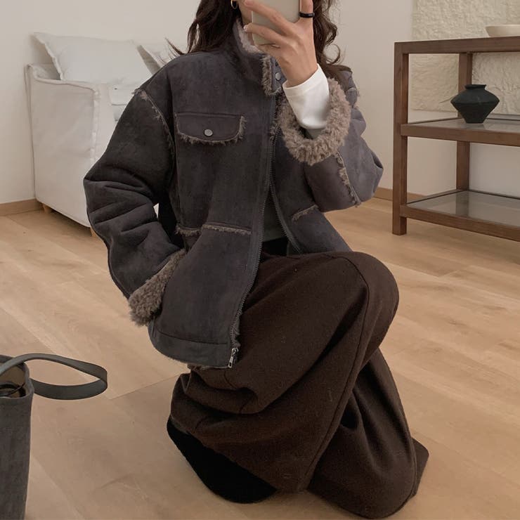 ゆるカワコーデ☆厚手ムートン風ジャケット | 17kg | 詳細画像2 