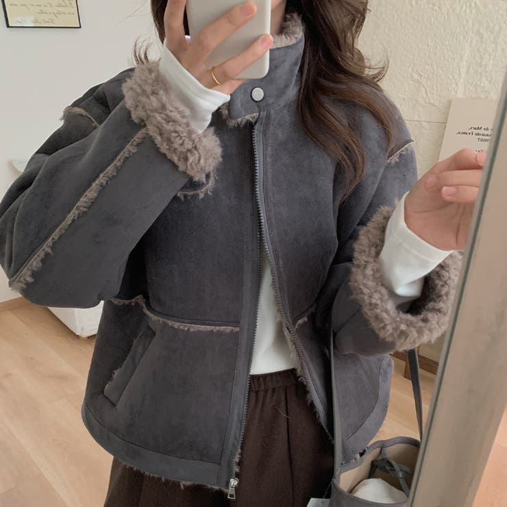 ゆるカワコーデ☆厚手ムートン風ジャケット | 17kg | 詳細画像5 