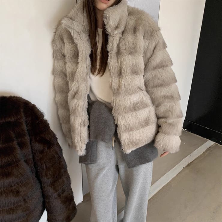 甘辛系ガールズ☆レトロ調フェイクミンクゆったり中綿ファーコート | 17kg | 詳細画像1 