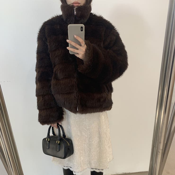 甘辛系ガールズ☆レトロ調フェイクミンクゆったり中綿ファーコート | 17kg | 詳細画像12 