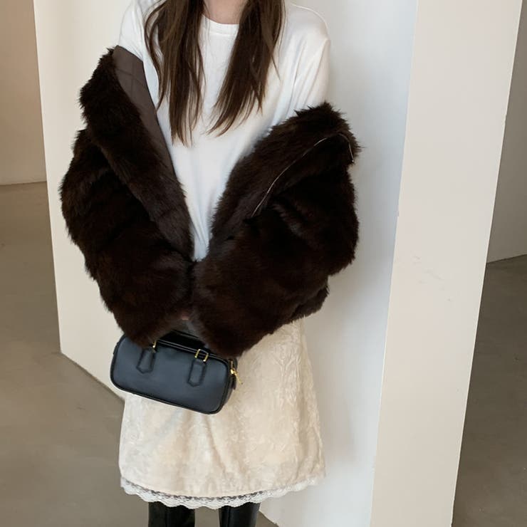 甘辛系ガールズ☆レトロ調フェイクミンクゆったり中綿ファーコート | 17kg | 詳細画像15 