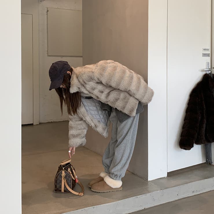 甘辛系ガールズ☆レトロ調フェイクミンクゆったり中綿ファーコート | 17kg | 詳細画像27 