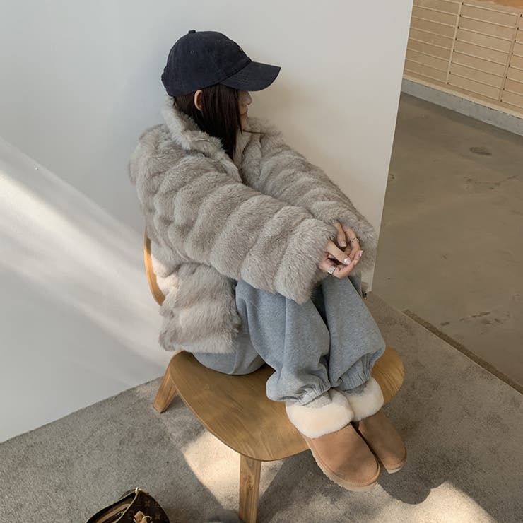 甘辛系ガールズ☆レトロ調フェイクミンクゆったり中綿ファーコート | 17kg | 詳細画像30 