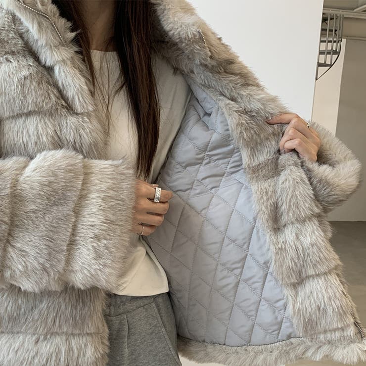 甘辛系ガールズ☆レトロ調フェイクミンクゆったり中綿ファーコート | 17kg | 詳細画像33 