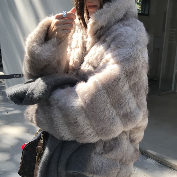 甘辛系ガールズ☆レトロ調フェイクミンクゆったり中綿ファーコート | 17kg | 詳細画像36 