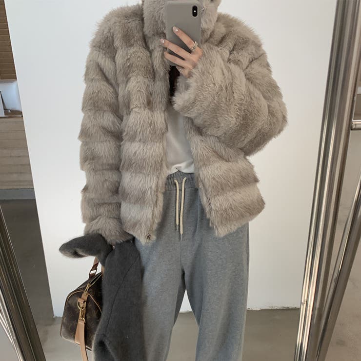 甘辛系ガールズ☆レトロ調フェイクミンクゆったり中綿ファーコート | 17kg | 詳細画像40 