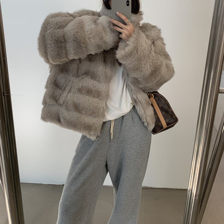 甘辛系ガールズ☆レトロ調フェイクミンクゆったり中綿ファーコート | 17kg | 詳細画像41 